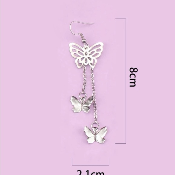 Butterfly earrings - Picture 3 of 3